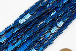 Blue Metallic HEMATITE Beads. Arrow Beads 7*10mm. Full Strand 16".