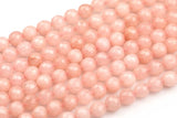 Rose Water Pink- JADE Faceted Round -Full Strand 15.5 inch Strand, 4mm, 6mm, 8mm, 12mm, or 14mm Beads-Full Strand 15.5 inch Strand