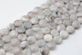 Natural 20mm Puffy Coin Phoenix Agate, High Quality- Full 16 inch Strand Gemstone Beads