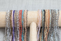 4mm knotted 36" Single Wrap Layering Skinny Hand-Knotted Necklaces! 4mm very cute! About 34-36 inches long