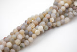 Natural DRUZY AGATE Beads- Colors-- Round 8mm, 10mm, 12mm. Full Strand. Gemstone Beads