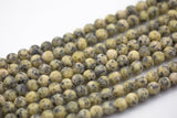 Pale Yellow JADE Matte Round- 8mm -Full Strand 15.5 inch Strand