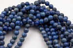 Lapis JADE Smooth Round- 8mm 10mm -Full Strand 15.5 inch Strand