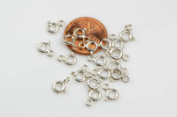 Sterling Silver Clasp 925 Sterling Silver Spring Ring Clasp- Open- Sterling Silver 925