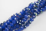 12mm Crystal Rondelle -2 or 5 or 10 STRANDS- Blue Jade