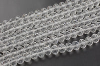 12mm Crystal Rondelle -2 or 5 or 10 STRANDS- clear