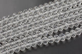 12mm Crystal Rondelle -2 or 5 or 10 STRANDS- clear