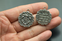 4 Virgin Mary Charms 26mm- 1402-13434