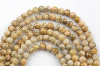 Natural Autumn Jasper, High Quality in Round, 6-10mm Smooth Gemstone Beads