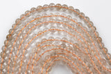 Natural Angel Hair Rutilated Quartz, High Quality in Faceted Round- 6mm, 8mm 10mm, 12mm, 14mm, 16mm- A High Quality! AAA Quality