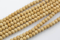 Natural Ox Bone Beads, semi round, 8mm,10mm,12mm light tan. Gemstone Beads