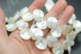 Natural Mother of Pearl, Onion Teardrop- 18mm or 20mm- Full 16 inch strand Gemstone Beads Shell Beads