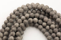 Natural Gray Mai Jasper High Quality in Matte Round AAA Quality Gemstone Beads