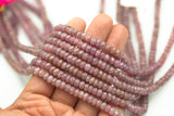 Natural Ruby, High Quality in 4-5mm, 6-7mm Faceted Roundel Gemstone Beads