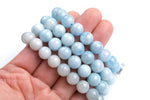 Natural Natura Aquamarine bracelet A quality, 7 inches, one size fits all- stackable bracelet AAA Quality Gemstone Beads