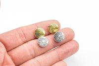 9 Coin Pewter Beads 12mm- 142-9725