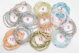Leo Cute Layering Necklaces - Crystal with Hematite - Large Selection of Colors - 34"