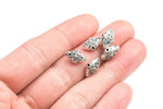 13 Pewter Spacer Beads 7x13mm 185-8747