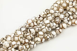 Dzi Beads Faceted Round Beads. A Quality Full Strand 8mm, 10mm, 12mm -Full Strand 15.5 inch Strand