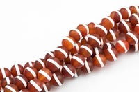 Dzi Beads Matt Round Beads. A Quality Full Strand 6mm, 8mm, 10mm, 12mm