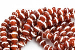 Dzi Beads Faceted Round Beads. A Quality -Full Strand 15.5 inch Strand 6mm, 8mm, 12mm, or 14mm Beads