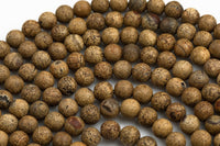 Tan Fire Agate, High Quality in Matt Round, 8-14mm AAA Quality