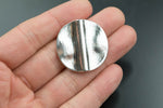 2 Coin Nugget PEWTER BEADS 34mm 252-5156