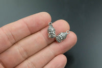 12 Buddha Head Charms 8x16mm 254-14283