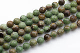 Natural Green Opal Faceted Round 8mm, 10mm, 12mm Gemstone Beads