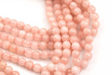 Rose Water Pink- JADE Faceted Round -Full Strand 15.5 inch Strand, 4mm, 6mm, 8mm, 12mm, or 14mm Beads-Full Strand 15.5 inch Strand