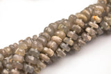 Natural Moonstone Beads. High Quality 12mm and 14mm Large Hand Faceted Roundel 16" strand AAA Quality Gemstone Beads