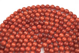 Dark Burnt Orange- JADE Faceted Round -Full Strand 15.5 inch Strand, 4mm, 6mm, 8mm, 12mm, or 14mm Beads-Full Strand 15.5 inch Strand