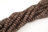 GORGEOUS Rust Brown sJade High Quality in Faceted Rondelle- 6mm and 8mm-Full Strand 15.5 inch Strand
