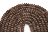 GORGEOUS Rust Brown sJade High Quality in Faceted Rondelle- 6mm and 8mm-Full Strand 15.5 inch Strand
