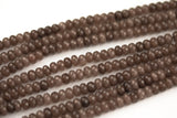 GORGEOUS Rust Brown sJade High Quality in Faceted Rondelle- 6mm and 8mm-Full Strand 15.5 inch Strand