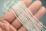 Natural Rainbow Moonstone- Beads Full Strands-15.5 inches- 3mm- Nice Size Hole- High Facets- Nice and Sparkly- Faceted Round