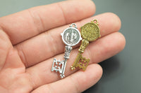 7 San Benito Saint Benito Benedict Key Pendant/ Charms 11x38mm- 1353-35144