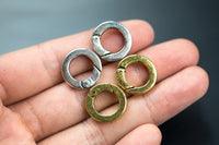 4 pieces useful pewter connector fastener clasps 16mm