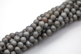 DRUZY AGATE Beads-- Gray Caste- 8mm, 10mm, 12mm. Full 15.5 inch strand