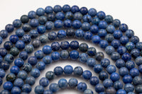 Lapis JADE Smooth Round- 8mm 10mm -Full Strand 15.5 inch Strand