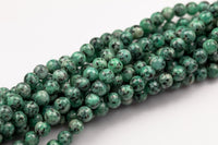 Apatite Green JADE Smooth Round- 8mm -Full Strand 15.5 inch Strand