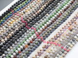 NEW COLORS!!!! Long Knotted - Preknotted Necklace- Assorted Gemstones-8mm 36 inches Long- Ready to wear- Long Necklace - Selection A