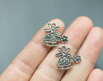 20 Helicopter Pewter Charms 18x18mm 1358-8927