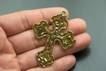 3 Hammered Cross Charms45x54mm- 1403-16772