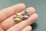 8 Football I love Football Pewter Charms 20x18mm 1426-14137