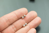 30 Bone Spacer Beads Bali Style PEWTER BEADS 4x8mm 1385