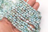 Natural Larimar Nugget Beads - Around 6x9mm in dimensions -16 Inch strand - Wholesale pricing Gemstone Beads