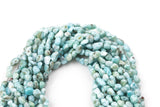 Natural Larimar Nugget Beads - Around 6x9mm in dimensions -16 Inch strand - Wholesale pricing Gemstone Beads