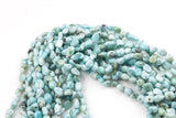 Natural Larimar Nugget Beads - Around 6x9mm in dimensions -16 Inch strand - Wholesale pricing Gemstone Beads