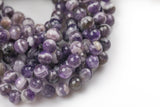 Natural Amethyst Beads, High Quality in Faceted Round, 4mm, 6mm, 8mm, 10mm, 12mm.-Full Strand 15.5 inch Strand AAA Quality Gemstone Beads